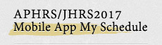 APHRS/JHRS2017 Mobile App My Schedule