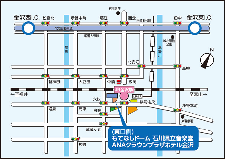 金沢市内地図