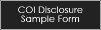 COI Disclosure Sample Form