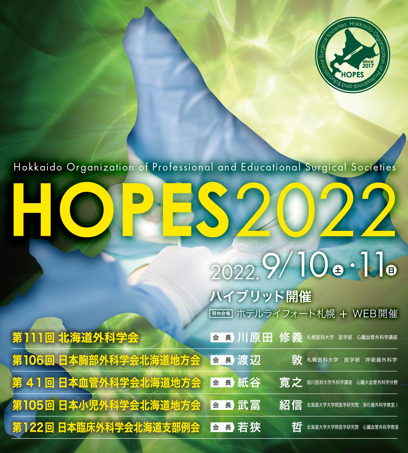第5回 北海道外科関連学会機構合同学術集会