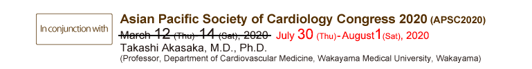 Asian Pacific Society of Cardiology Congress 2020 (APSC2020)
