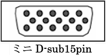 ミニD-sub15pin