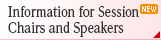 Information for Session Chairs and Speakers