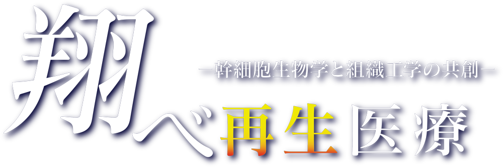 翔べ再生医療 -幹細胞生物学と組織工学の共創-