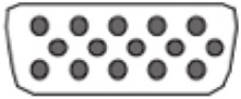 Mini D-sub 15 pin