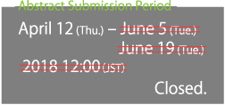Abstract Submission has been closed.