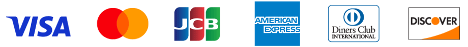 Visa,Mastercard,JCB,American Express,Diners Club International,Discover