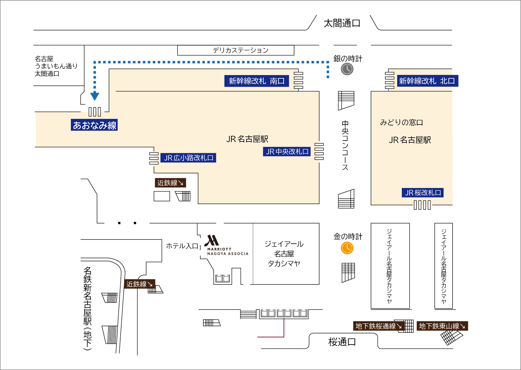 名古屋駅構内図