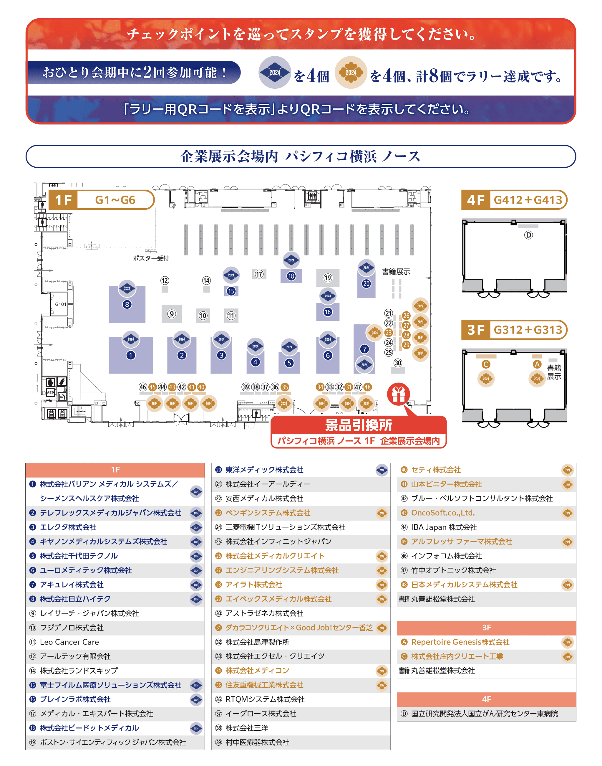 チェックポイントを巡ってスタンプを獲得してください
