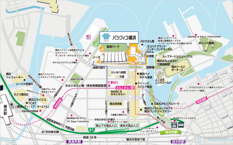 会場周辺地図