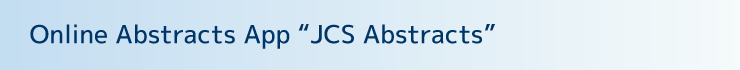Online Abstracts App “JCS Abstracts”