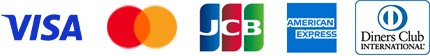 Accepted brands: VISA, MasterCard, JCB, AMEX, Diners Club