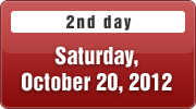 [2nd day] Saturday, October 20, 2012