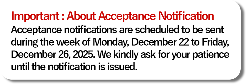 Important: About Acceptance Notification