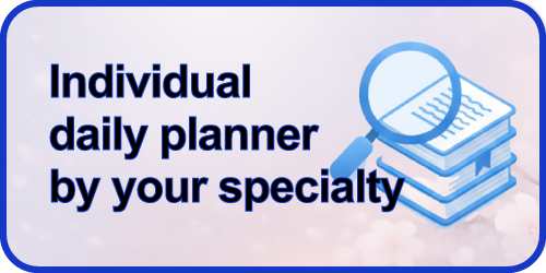 Individual daily planner by your specialty