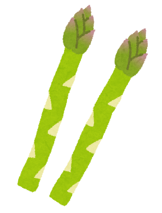 焼きアスパラのイラスト