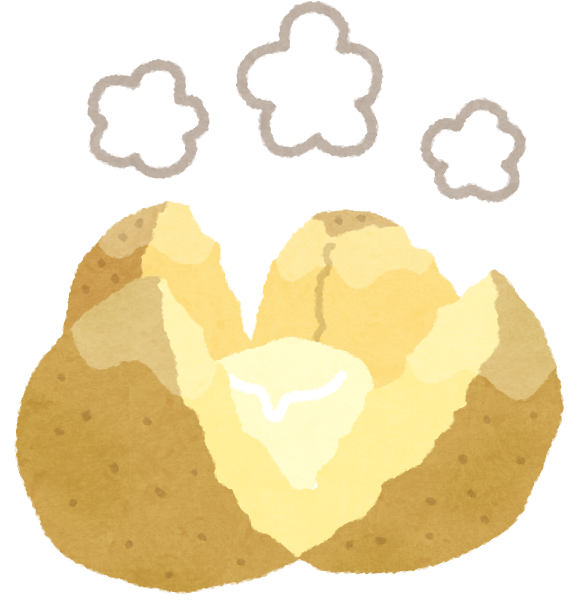 じゃがバターのイラスト