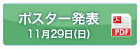 ポスター発表　11月29日（日）